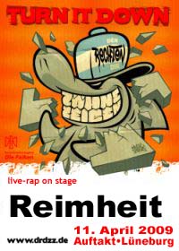 Den Rechten die Zähne zeigen-Tour-Plakat Kampagne "drdzz"
